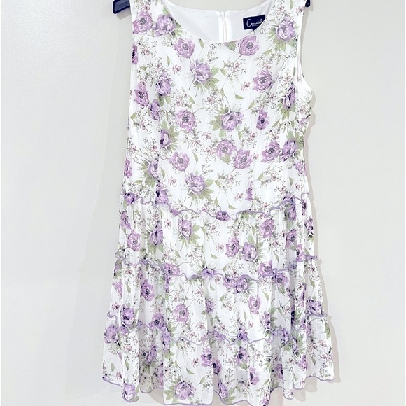 Connected Apparel Womens Ivory Chiffon 1PC Bolero Sheath Dress Petites NWT - Picture 2 of 8